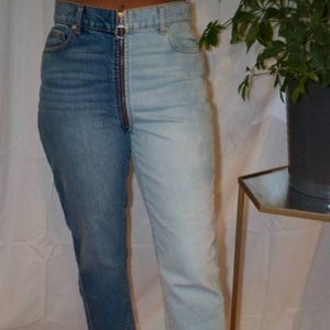 High Waisted Two Toned Revice Jeans
